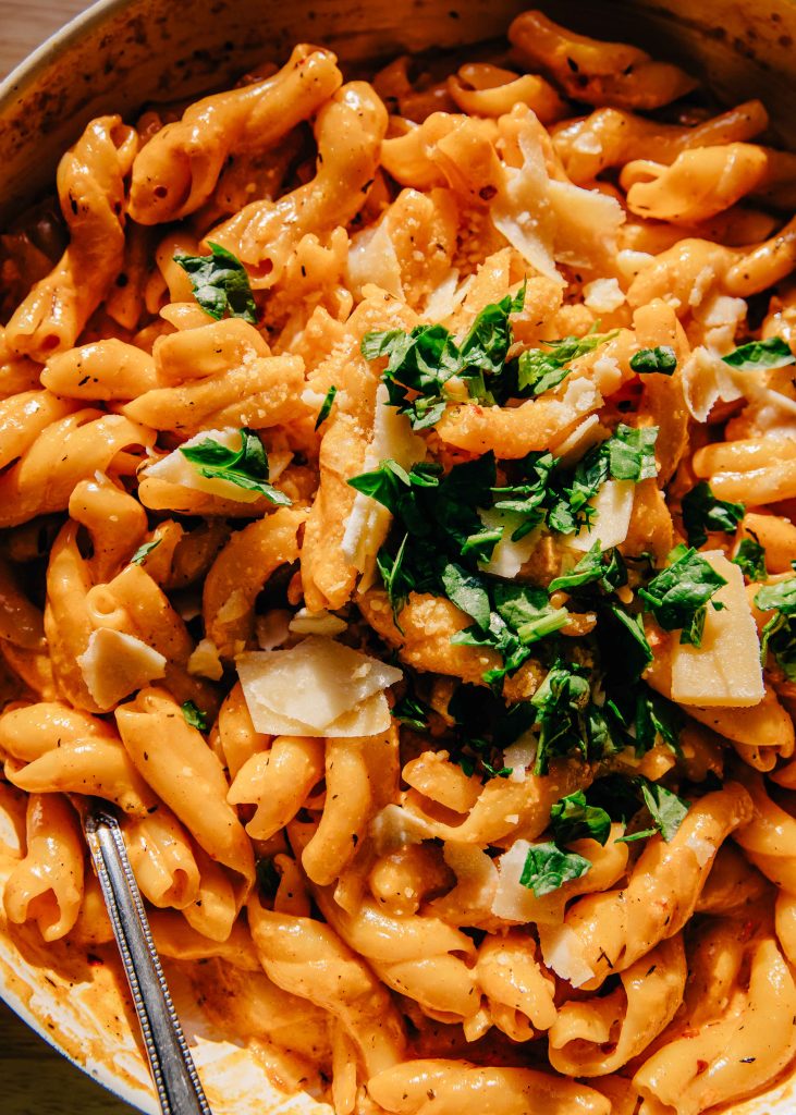 Autumn Creamy Cajun Pasta | Well and Full | #vegetarian #recipe #pasta