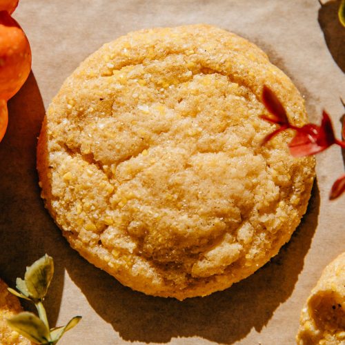 Cornbread Cookies | Well and Full | #fall #autumn #cookie #dessert #recipe