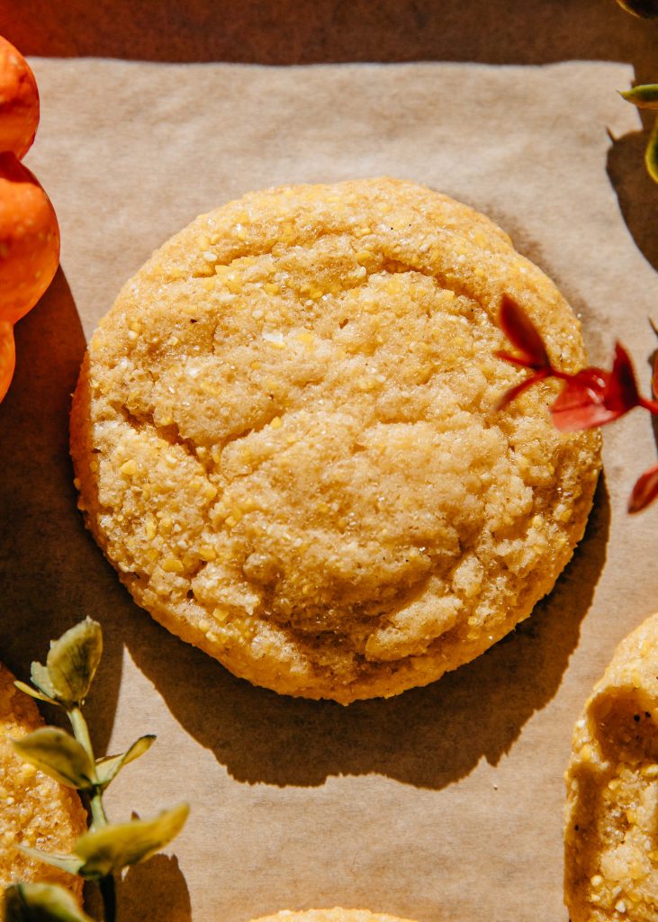 Cornbread Cookies | Well and Full | #fall #autumn #cookie #dessert #recipe