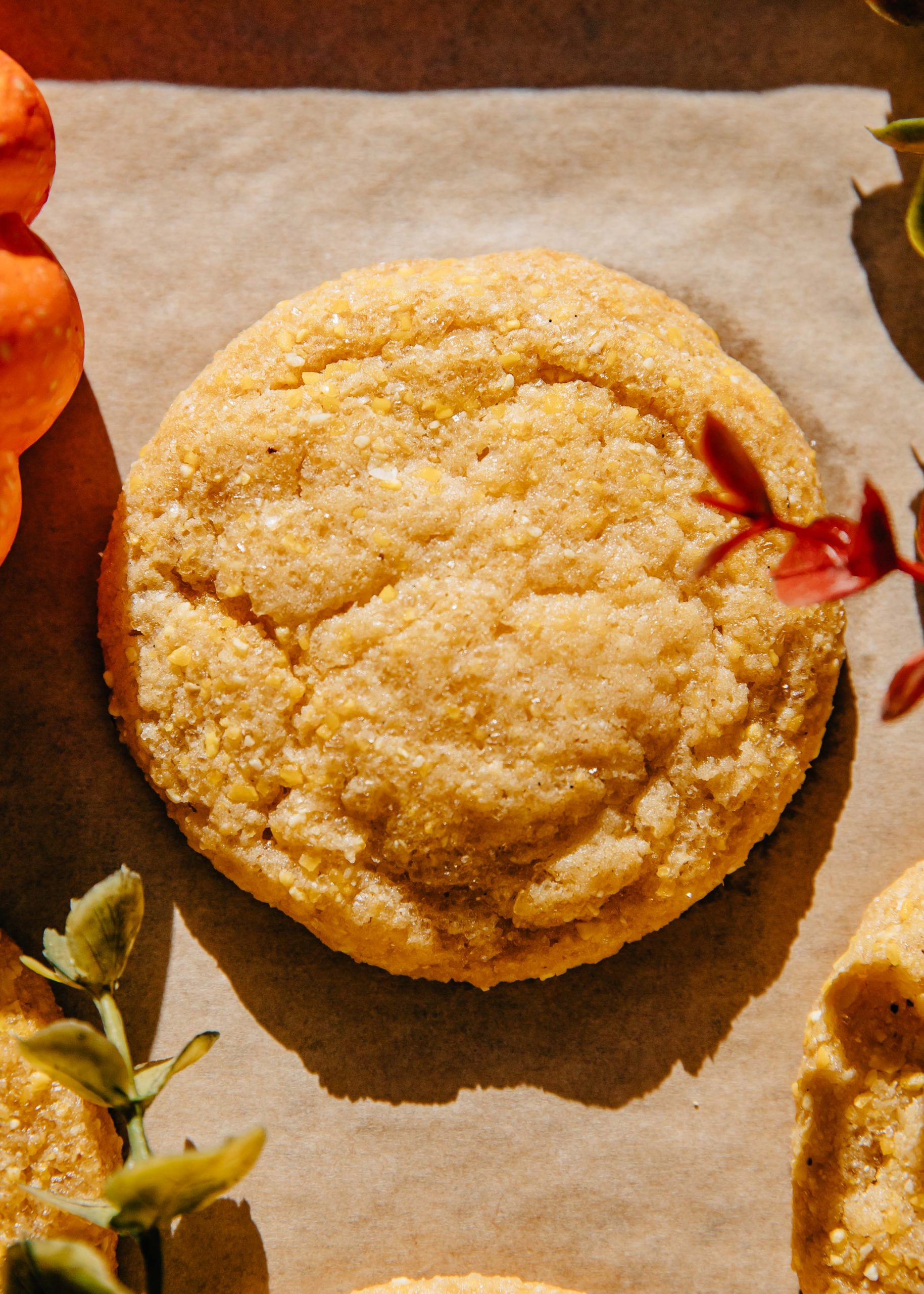 Cornbread Cookies | Well and Full | #fall #autumn #cookie #dessert #recipe