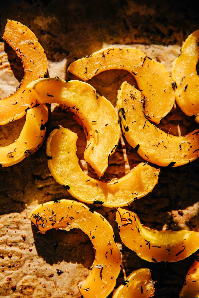The Perfect Roasted Delicata Squash | Well and Full | #vegetarian #vegan #fall #autumn #recipe