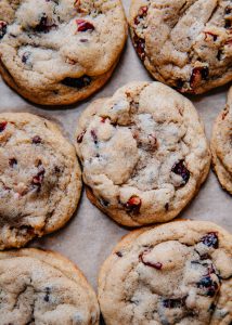 Thanksgiving Cinnamon Cranberry Cookies | Well and Full | #dessert #holiday #recipe