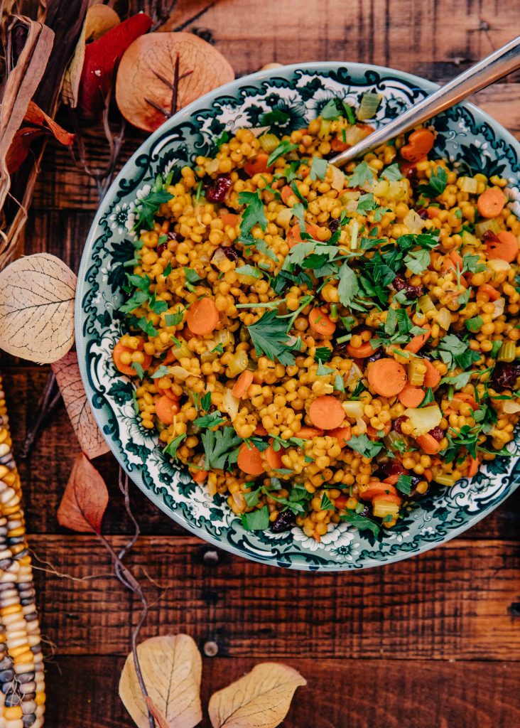 Thanksgiving Couscous | Well and Full | #recipe #vegan #vegetarian #plantbased