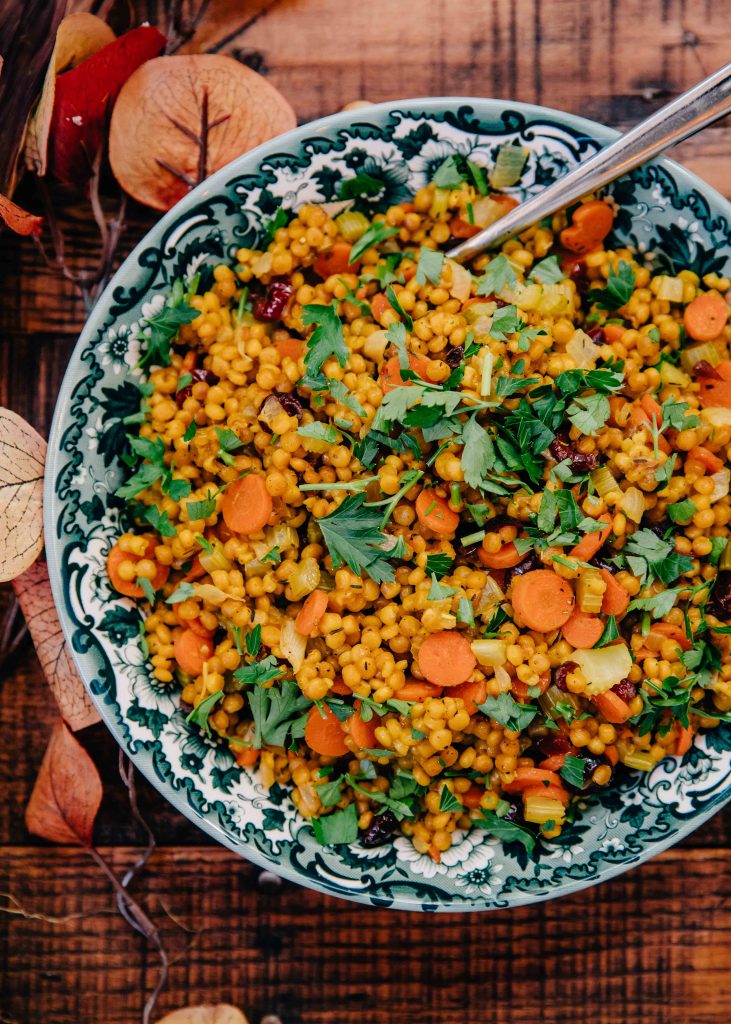 Thanksgiving Couscous | Well and Full | #recipe #vegan #vegetarian #plantbased