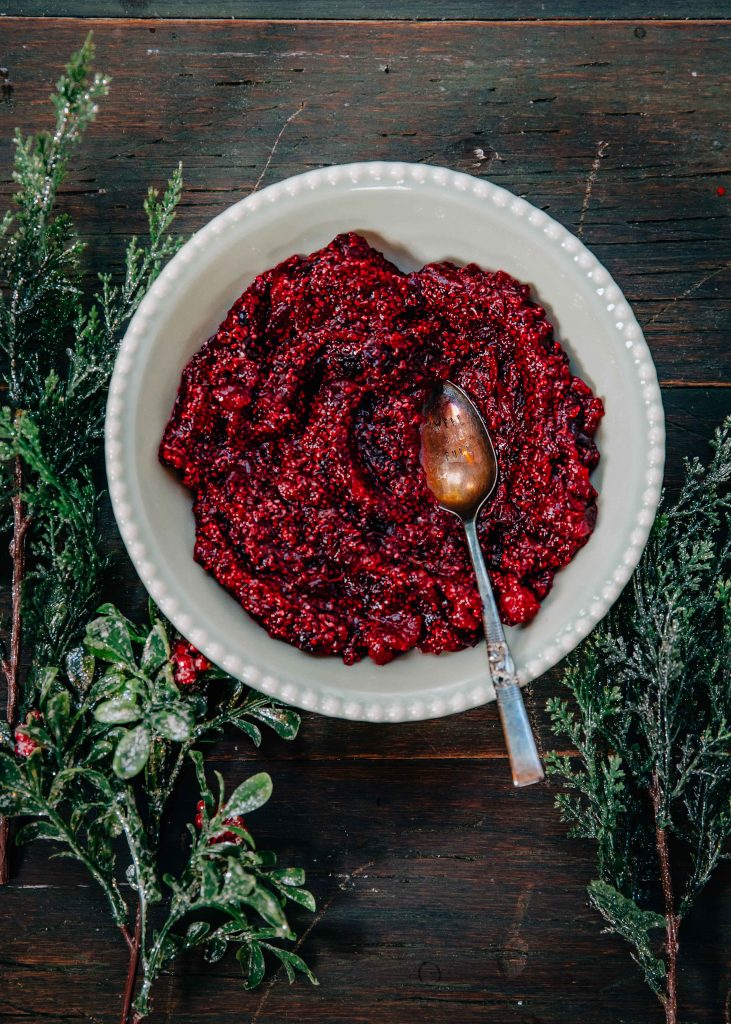 Cranberry Chia Jam | Well and Full | #winter #healthy #recipe