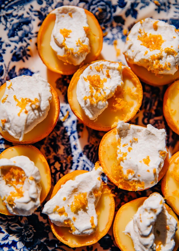 Clementine Possets | Well and Full | #vegetarian #dessert #recipe