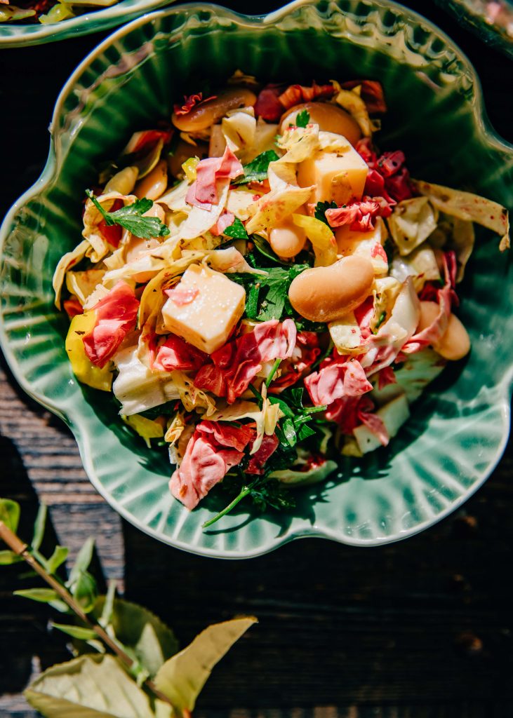 Radicchio Chopped Salad | Well and Full | #vegetarian #recipe