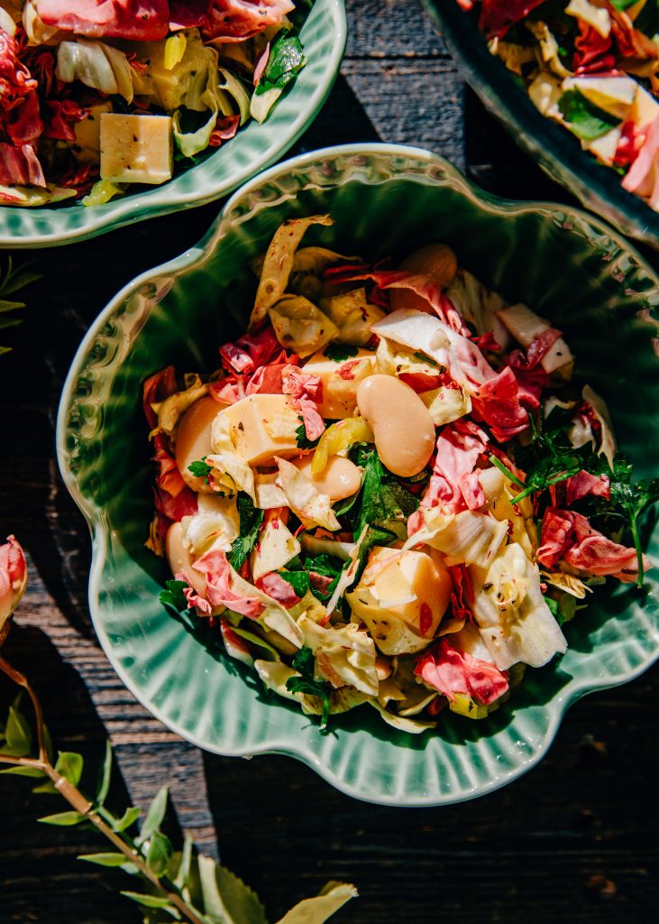 Radicchio Chopped Salad | Well and Full | #vegetarian #recipe