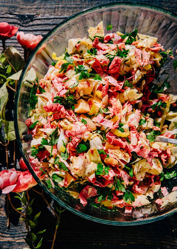 Radicchio Chopped Salad | Well and Full | #vegetarian #recipe