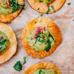 Avocado Tostadas | Well and Full | #vegetarian #recipe #appetizer