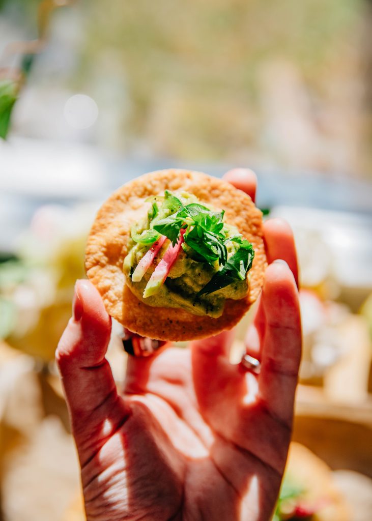 Avocado Tostadas | Well and Full | #vegetarian #recipe #appetizer