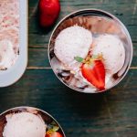 Fresh Strawberry Ice Cream | Well and Full | #dessert #recipe #summer