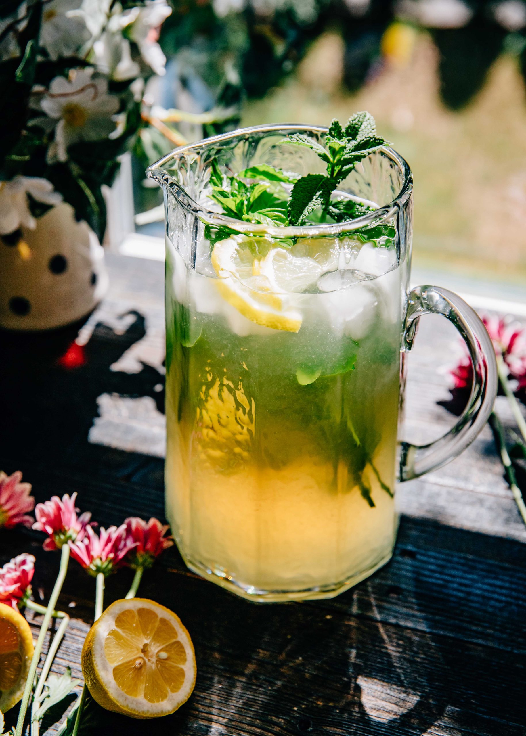 Garden Mint Lemonade | Well and Full | #recipe #vegan #mint #garden