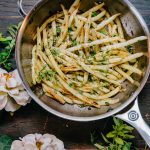 Sautéed Yellow Wax Beans | Well and Full | #recipe #vegetarian #vegan